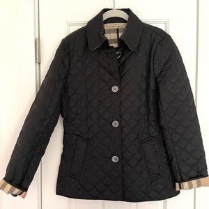 Burberry medium black quilted jacket
